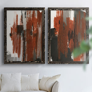 Loft Pastel V - Barnwood Framed Canvas Set