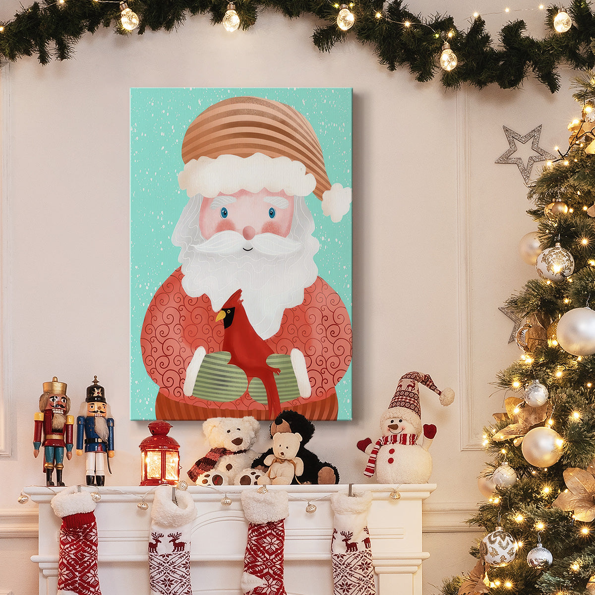 Santa Pack I - Gallery Wrapped Canvas