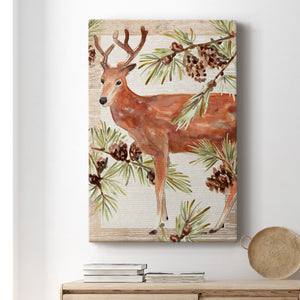 Rustic Barnwood Animals Collection B - Canvas Art Print