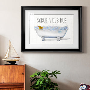 Scrub A Dub - Modern Framed Art Print