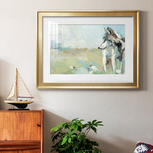 Lone Wolf - Modern Framed Art Print