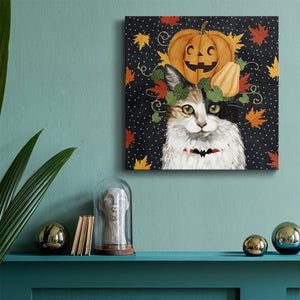 Halloween Cat II-Premium Gallery Wrapped Canvas - Ready to Hang