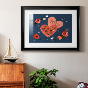 Happy Galentine I - Modern Framed Art Print
