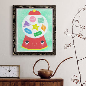 Gumball Shapes - Premium Canvas Framed in Barnwood - Ready to Hang