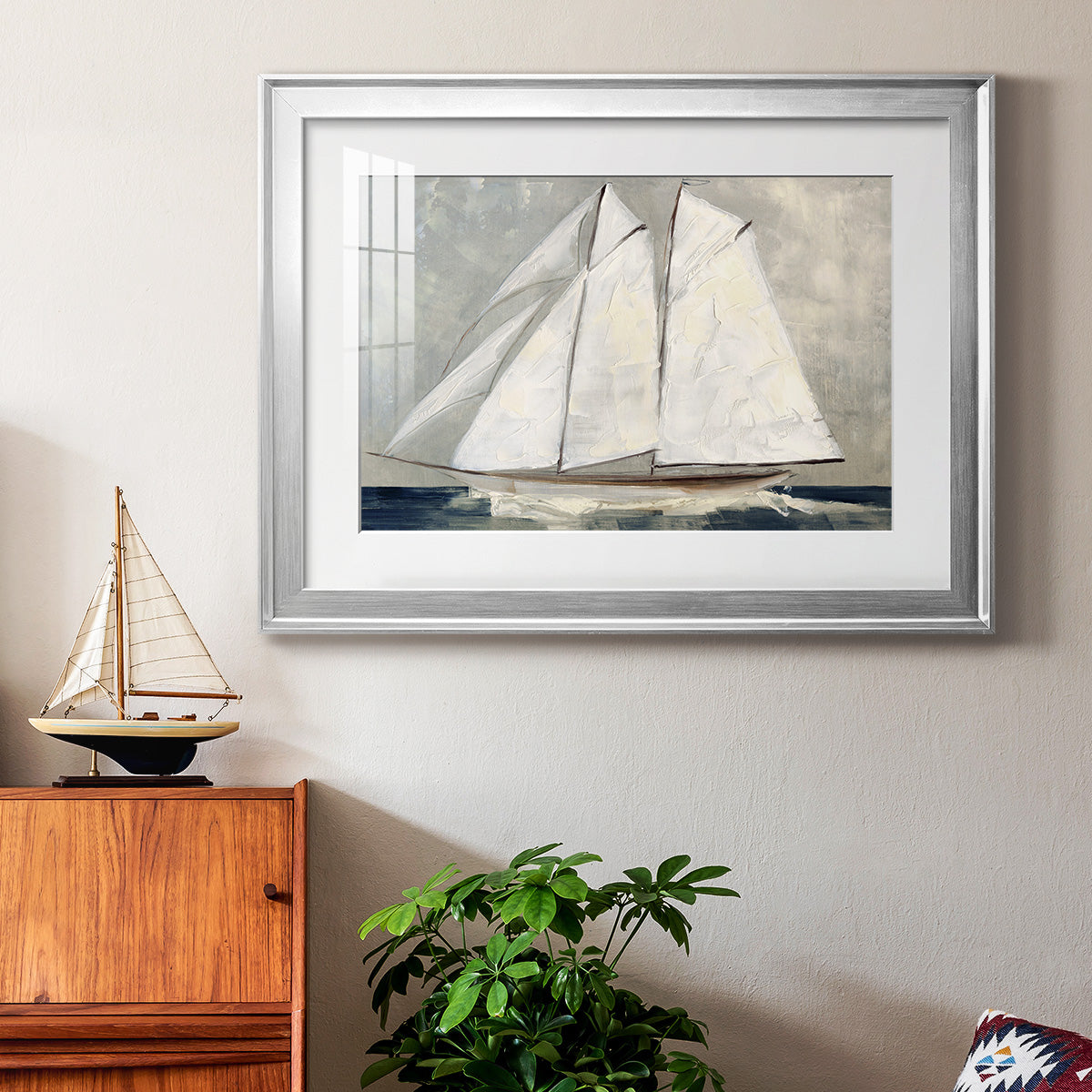 Setting Sail Premium Framed Print - Ready to Hang