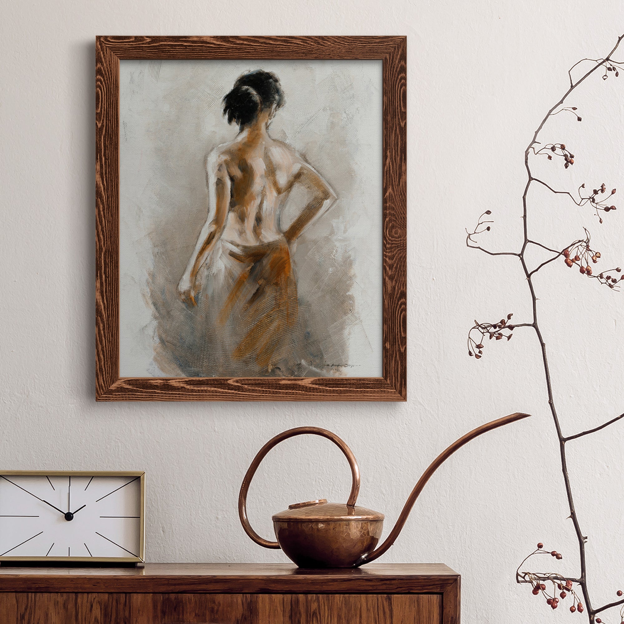Spa Moment - Premium Canvas Framed in Barnwood - Ready to Hang