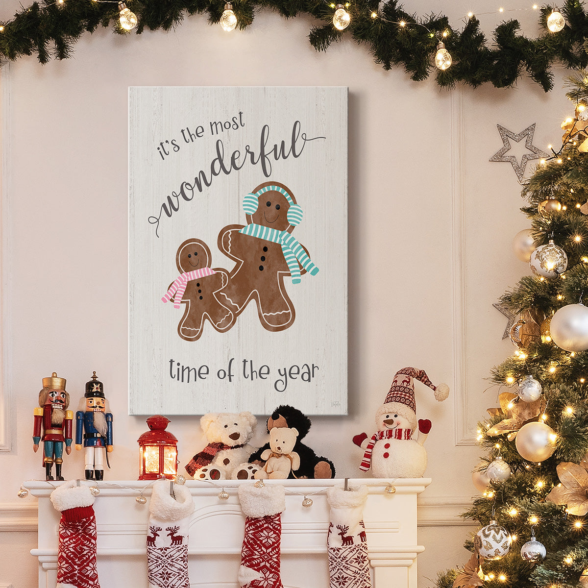 Time of the Year Gingerbread - Gallery Wrapped Canvas