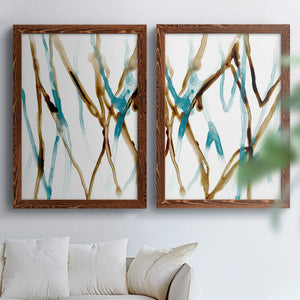 Runnel XVII - Barnwood Framed Canvas Set