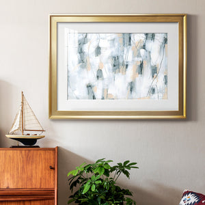Stone Hatchmarks II - Modern Framed Art Print