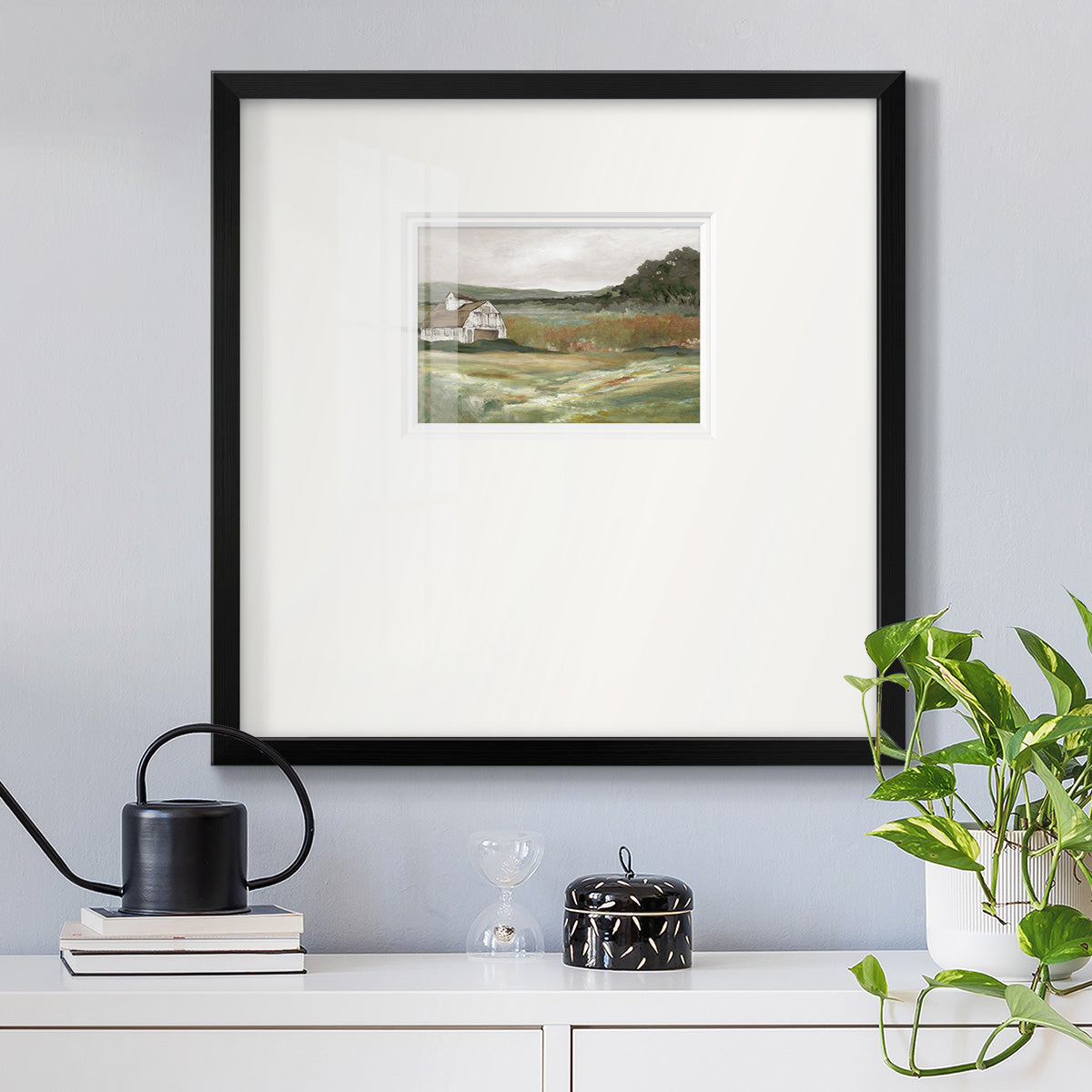 Afternoon on the Farm Premium Framed Print Double Matboard