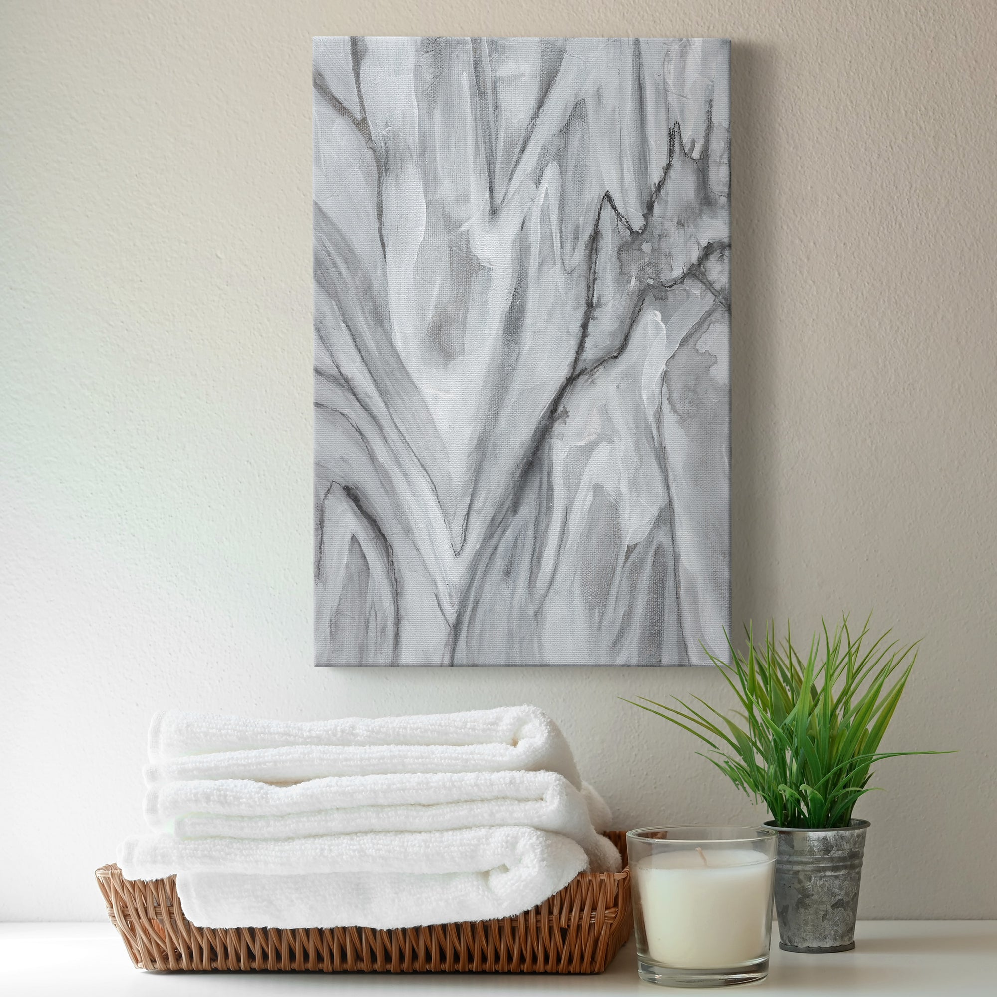 Marbled White II Premium Gallery Wrapped Canvas - Ready to Hang