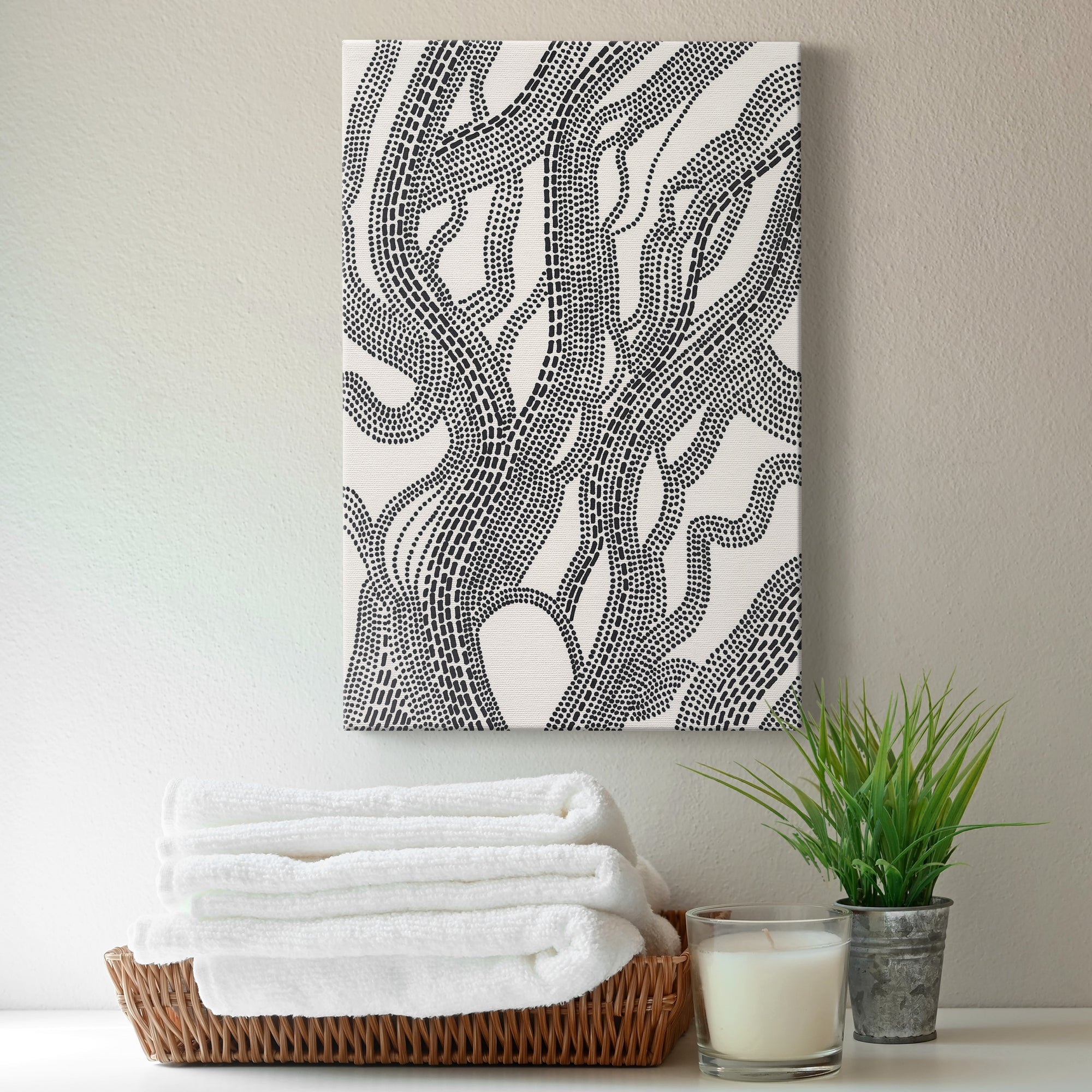 Dots and Dashes I Premium Gallery Wrapped Canvas - Ready to Hang