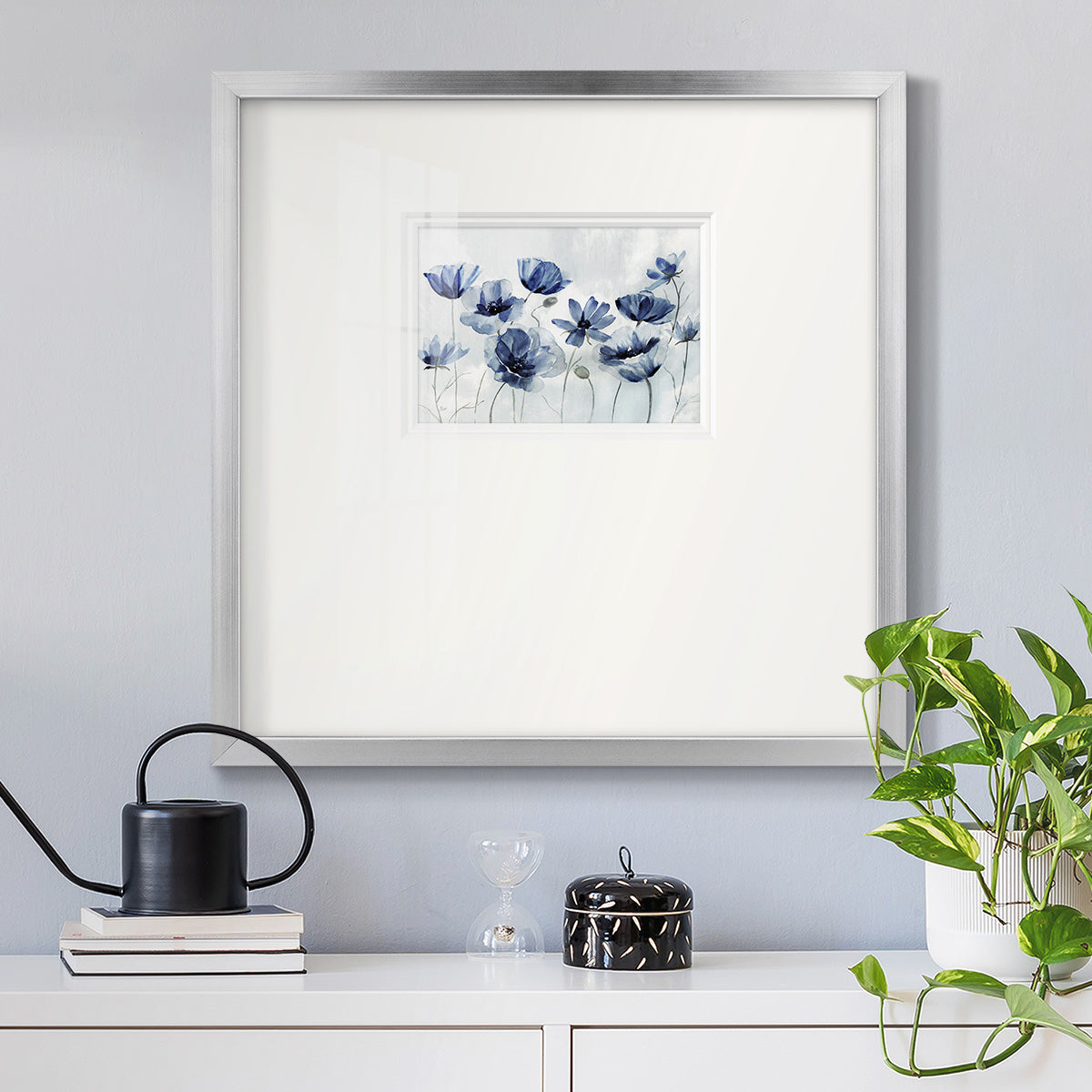 Indigo Spring Awakening Premium Framed Print Double Matboard