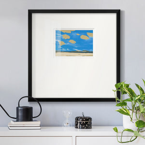 Textured Beachscape I Premium Framed Print Double Matboard