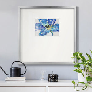 Fleur Bleue II Premium Framed Print Double Matboard