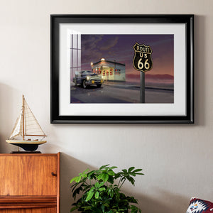 Route 66 - Modern Framed Art Print