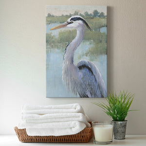Blue Heron Portrait I Premium Gallery Wrapped Canvas - Ready to Hang