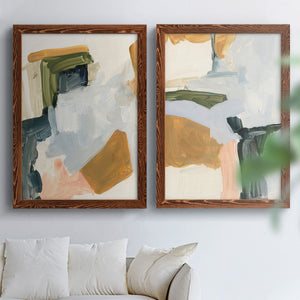 Palette Meld I - Barnwood Framed Canvas Set