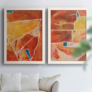 Primary Connection III - Barnwood Framed Canvas Set