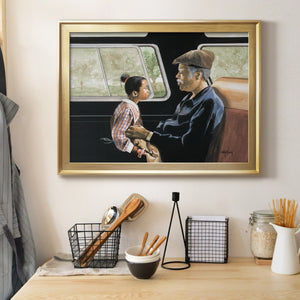 Road Trip II - Modern Framed Canvas Print