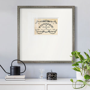 Antique French Label I Premium Framed Print Double Matboard