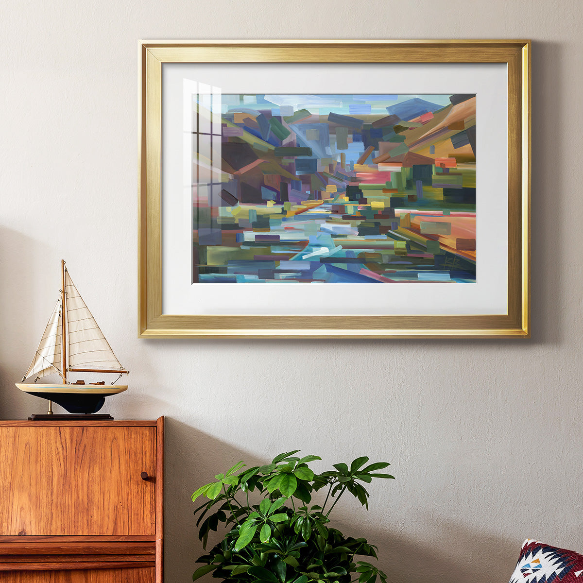 Pieces of Yakima Canyon Premium Framed Print - Ready to Hang