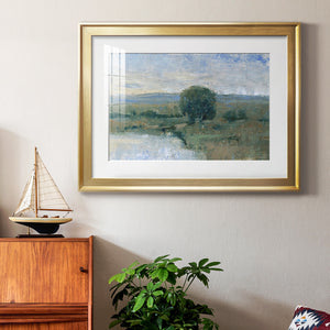 Riverbank Impression II - Modern Framed Art Print