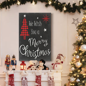 We Wish in Red - Gallery Wrapped Canvas