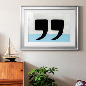 He Said She Said - Modern Framed Art Print