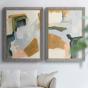 Palette Meld I - Barnwood Framed Canvas Set