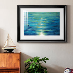 Deep Blue - Modern Framed Art Print