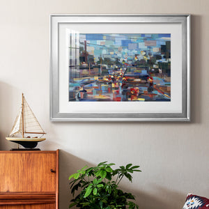 Red Traffic - Modern Framed Art Print