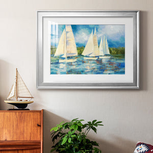 Clear Sailing - Modern Framed Art Print