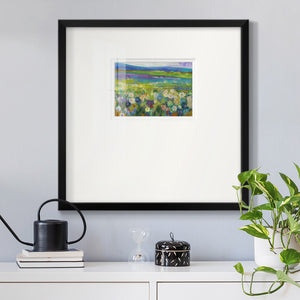 Flowerfields Premium Framed Print Double Matboard