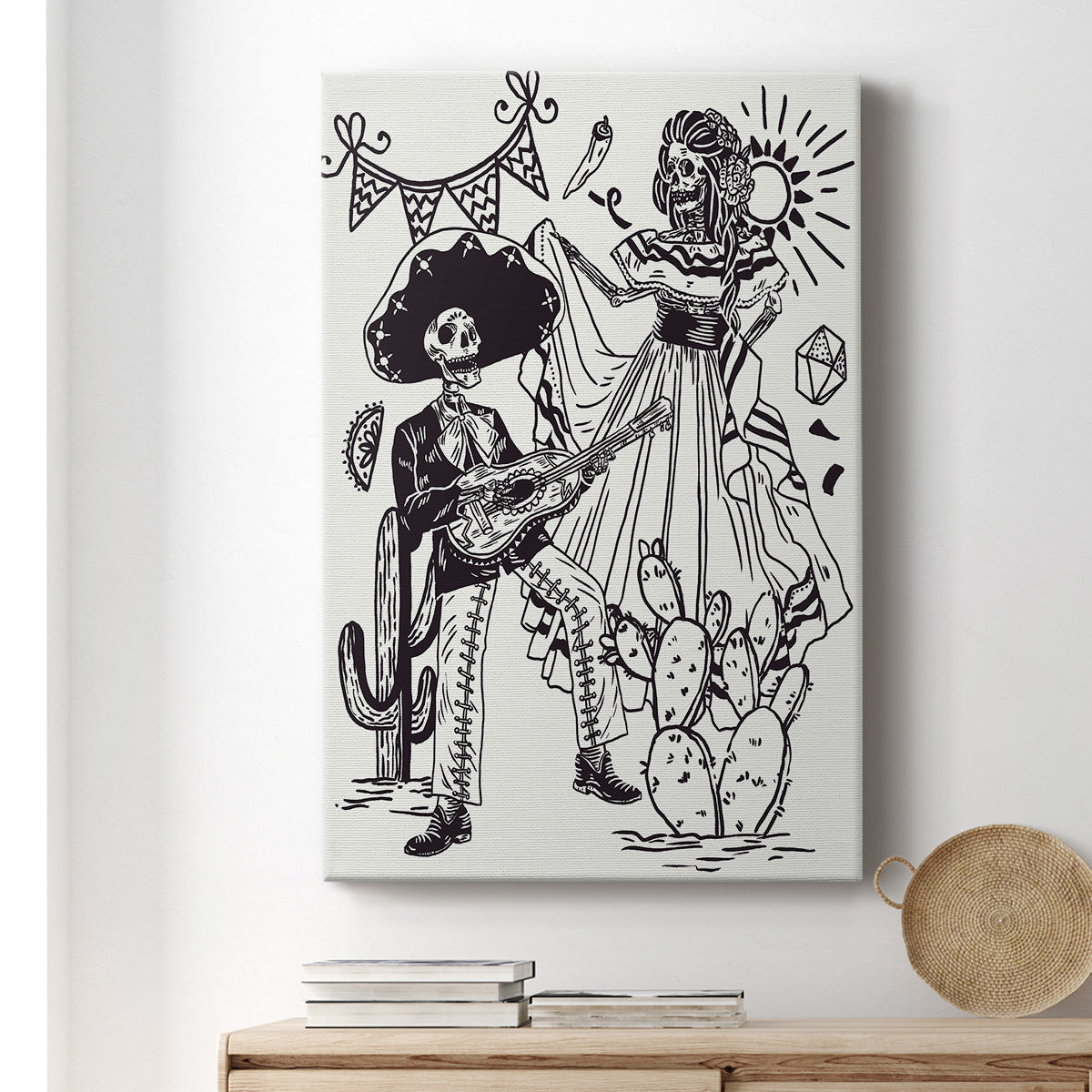 Day of the Dead Parade IV Premium Gallery Wrapped Canvas - Ready to Hang