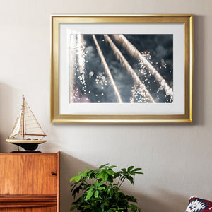 Celestial Glimmer - Modern Framed Art Print