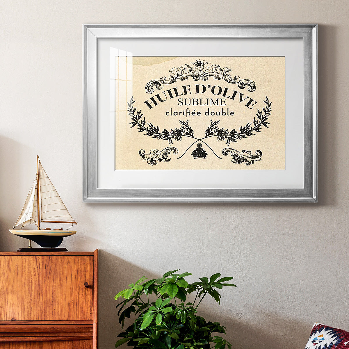 Antique French Label IV Premium Framed Print - Ready to Hang