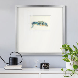 Alligator Premium Framed Print Double Matboard