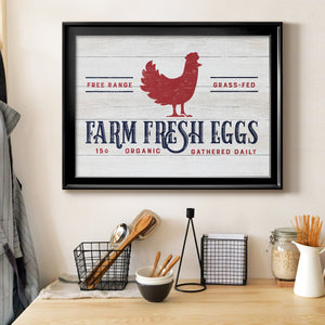Farm Fresh Eggs - Modern Framed Canvas Print