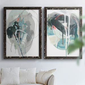 Stone Aperture I - Barnwood Framed Canvas Set