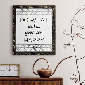 Your Soul Happy - Premium Canvas Framed in Barnwood - Ready to Hang