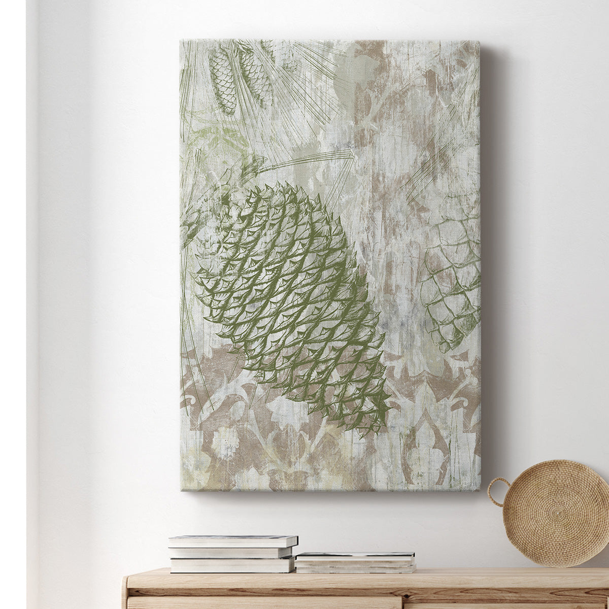 Pinecone Fresco I Premium Gallery Wrapped Canvas - Ready to Hang