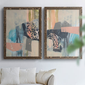 Reductive I - Barnwood Framed Canvas Set