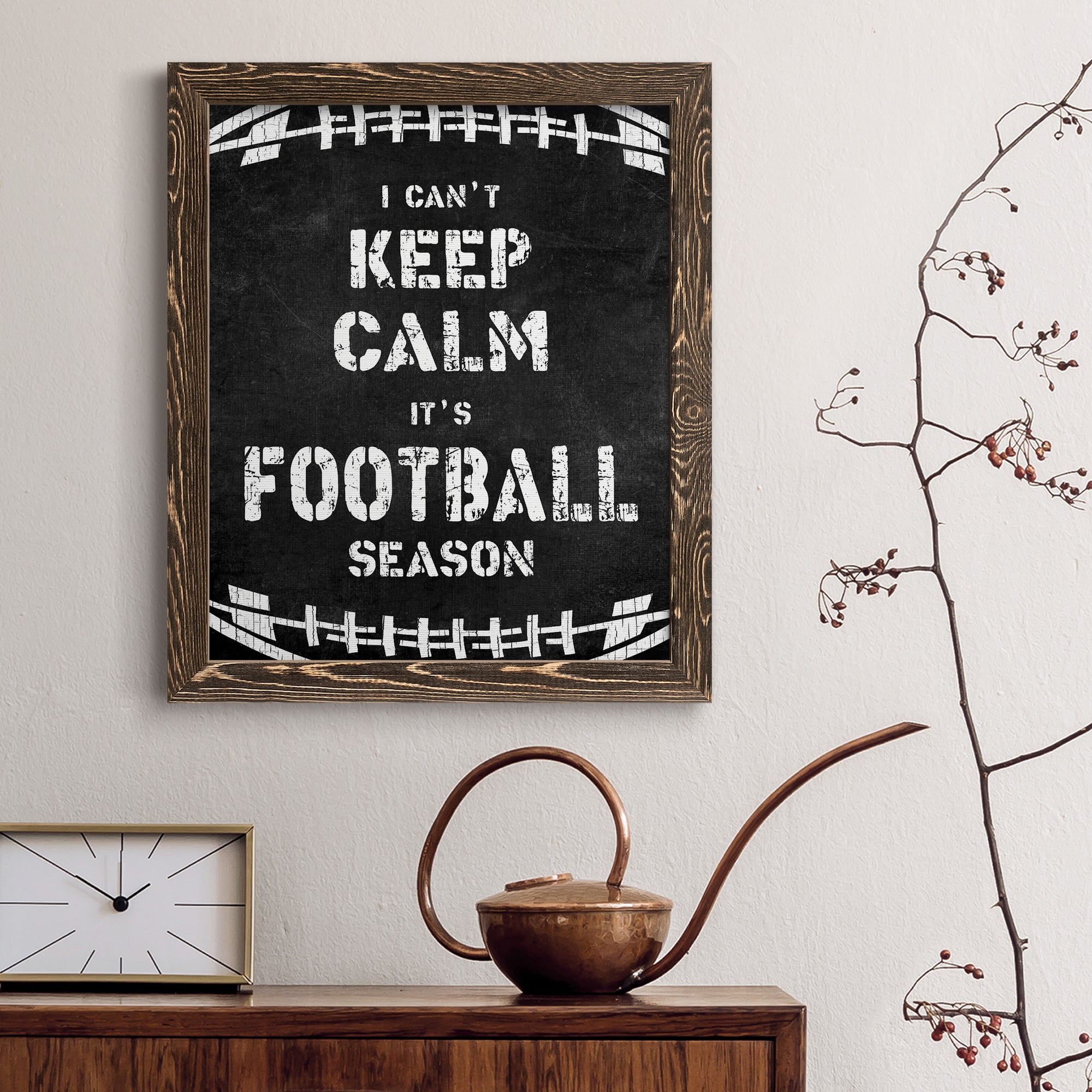 Can't Keep Calm - Premium Canvas Framed in Barnwood - Ready to Hang