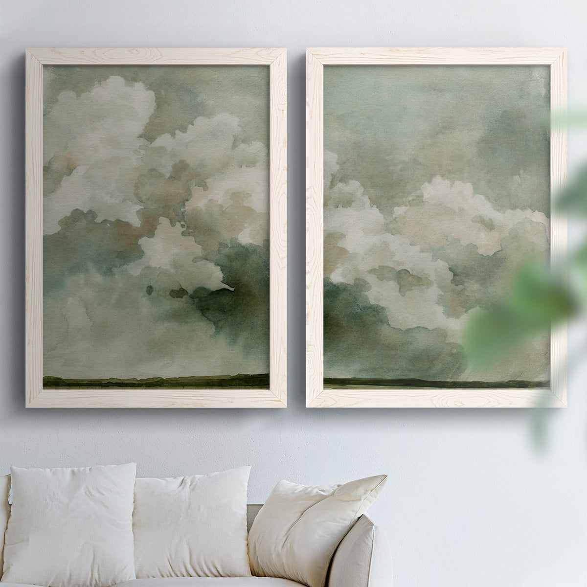 Coming Rain I - Premium Framed Canvas 2 Piece Set - Ready to Hang