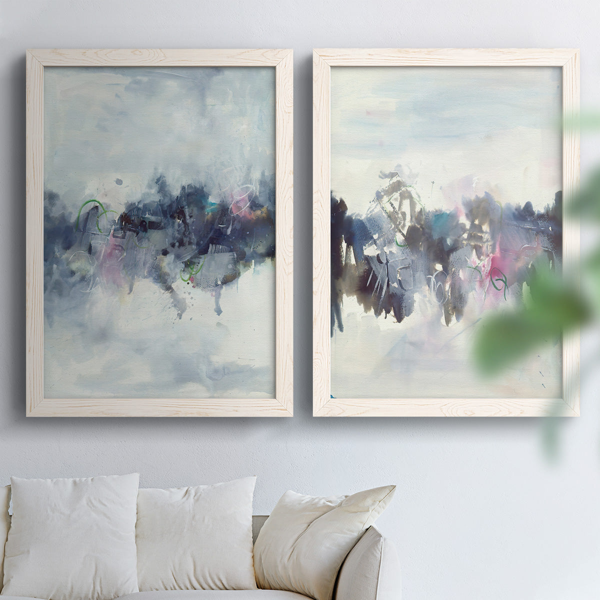 Birds I - Premium Framed Canvas 2 Piece Set - Ready to Hang