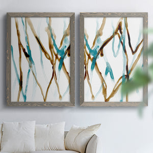 Runnel XVII - Barnwood Framed Canvas Set