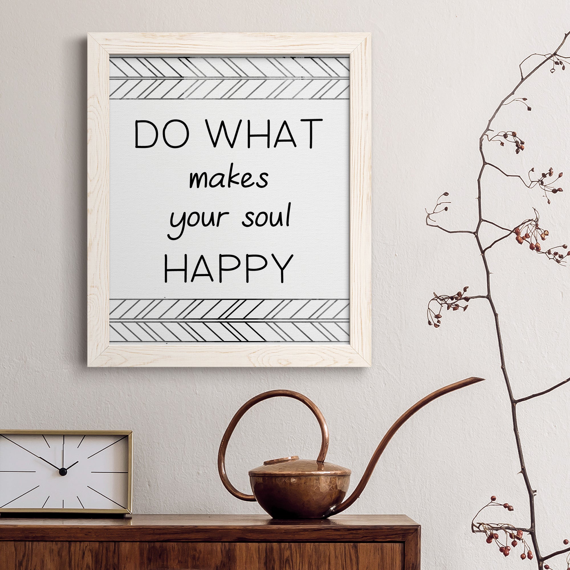 Your Soul Happy - Premium Canvas Framed in Barnwood - Ready to Hang