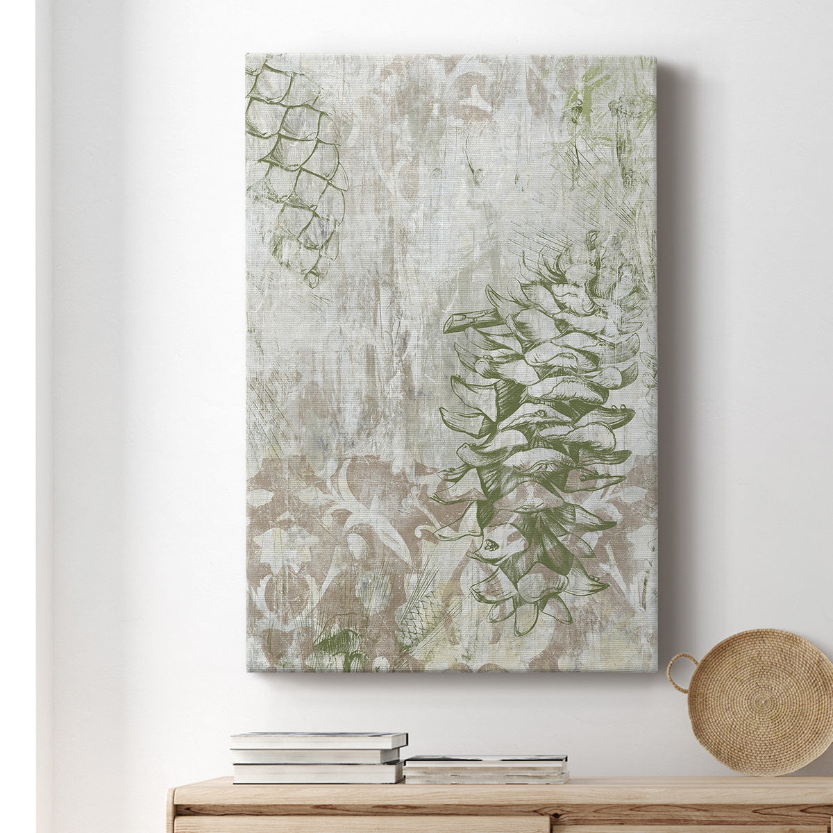 Pinecone Fresco II Premium Gallery Wrapped Canvas - Ready to Hang