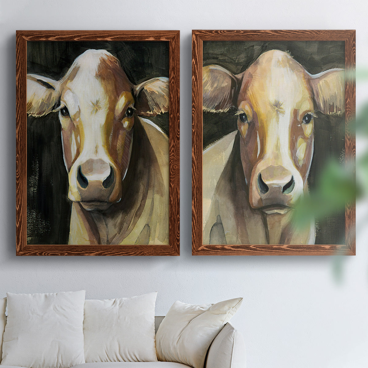 Sweet Eyes I - Premium Framed Canvas 2 Piece Set - Ready to Hang